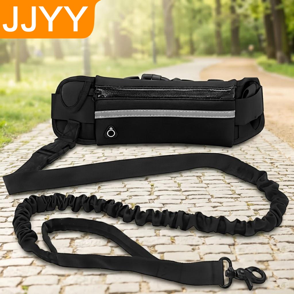 Hands Free Dog Running Leash Waist Belt - Eller Serbest Köpek Tasması Yansıtıcı Koşu