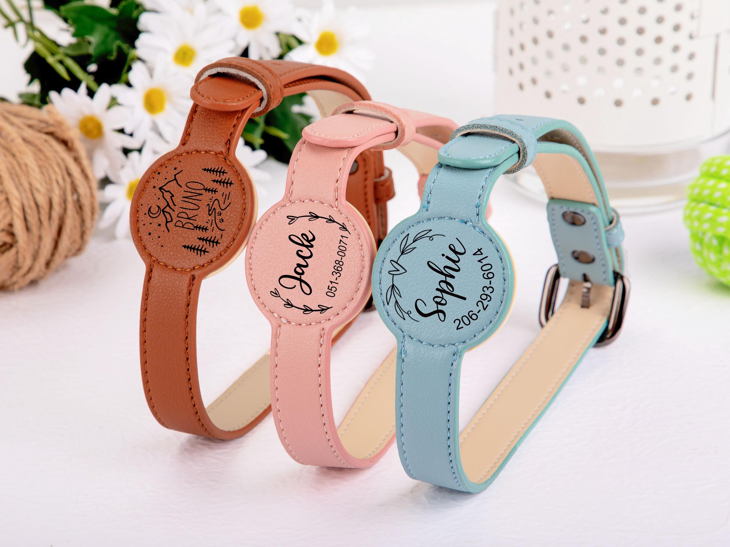 Reflective Dog Collar Personalized Engraved - İsim ve İletişim Bilgileriyle Kişiselleştirilmiş, Özel