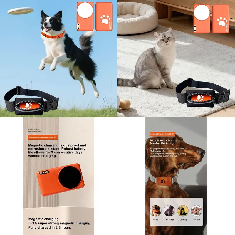 Pet Activity Health Monitor Tracker - Akıllı Evcil Hayvan Sağlık İzleme Tasması: