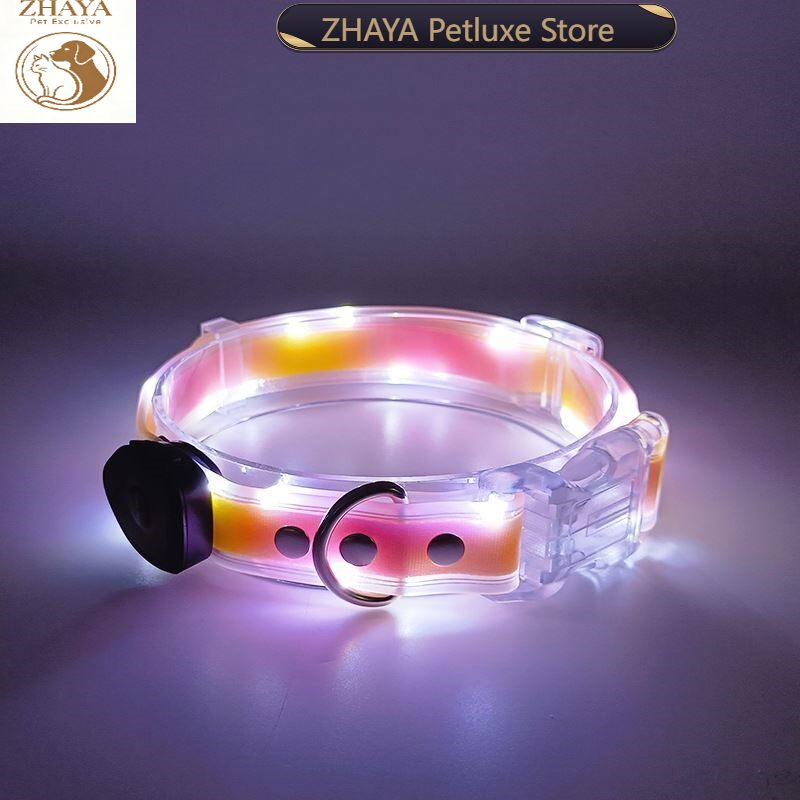 Led Dog Collar Glowing Rechargeable Usb - Parlayan Köpek Tasması Gece Yürüyüş Güvenliği