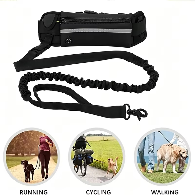 Hands Free Dog Running Leash Waist Belt - Eller Serbest Köpek Tasması, Bel Çantası