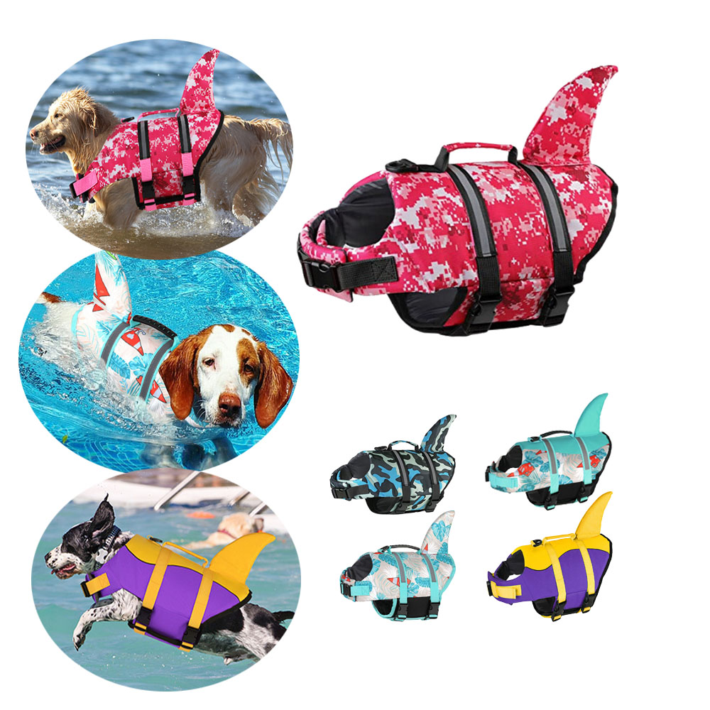 Dog Life Jacket Vest Buoyancy Handle - Köpek can yeleği köpekbalığı yırtılmaz köpek