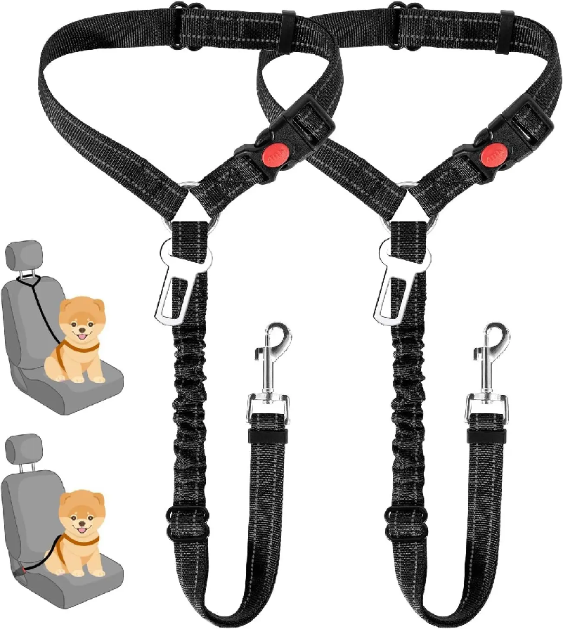 Dog Seat Belt Harness Safety Tether - Araba için Köpek Emniyet Kemeri, Elastik