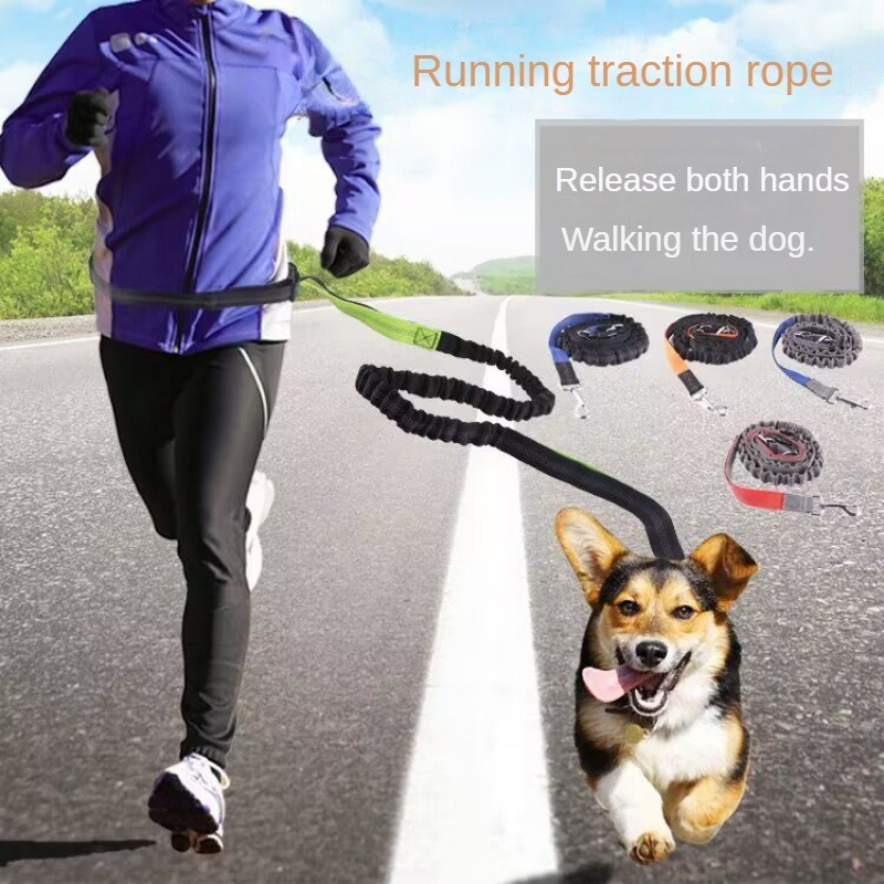 Hands Free Dog Running Leash Waist Belt - Evcil Hayvan Yürüyüşü, Koşusu ve Joggingu