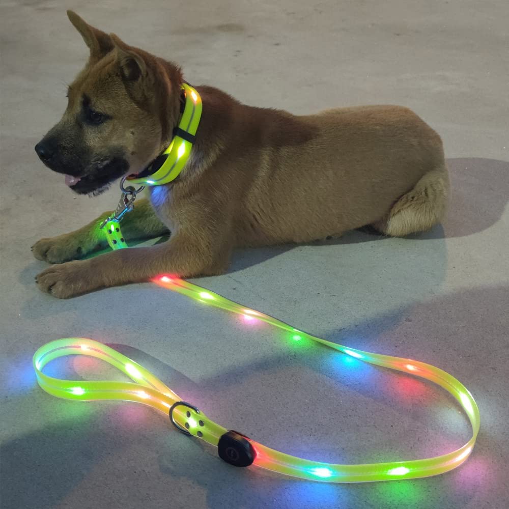 Led Dog Collar Glowing Rechargeable Usb - Pet Köpek LED Işık UP Tasma