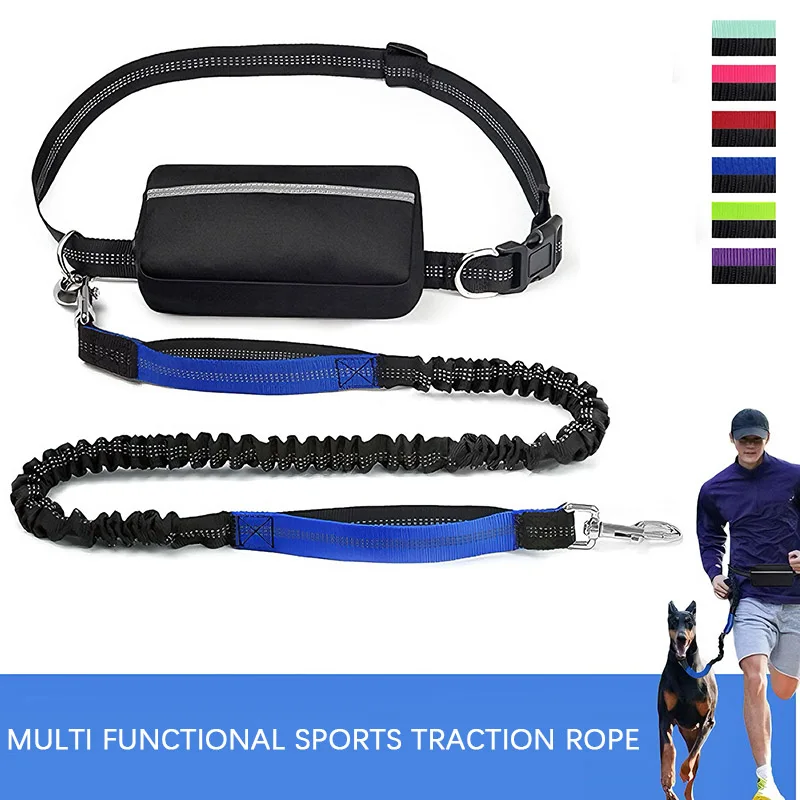 Hands Free Dog Running Leash Waist Belt - Evcil Hayvanlarla Yürüyüş, Koşu ve Hafif