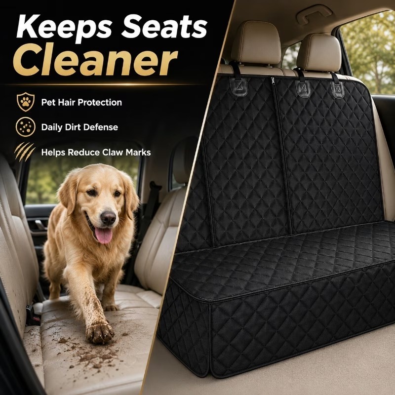 1 adet Evcil Hayvan Araba Arka - Dog Car Seat Cover Waterproof Back Seat incelemesi ve fiyatı