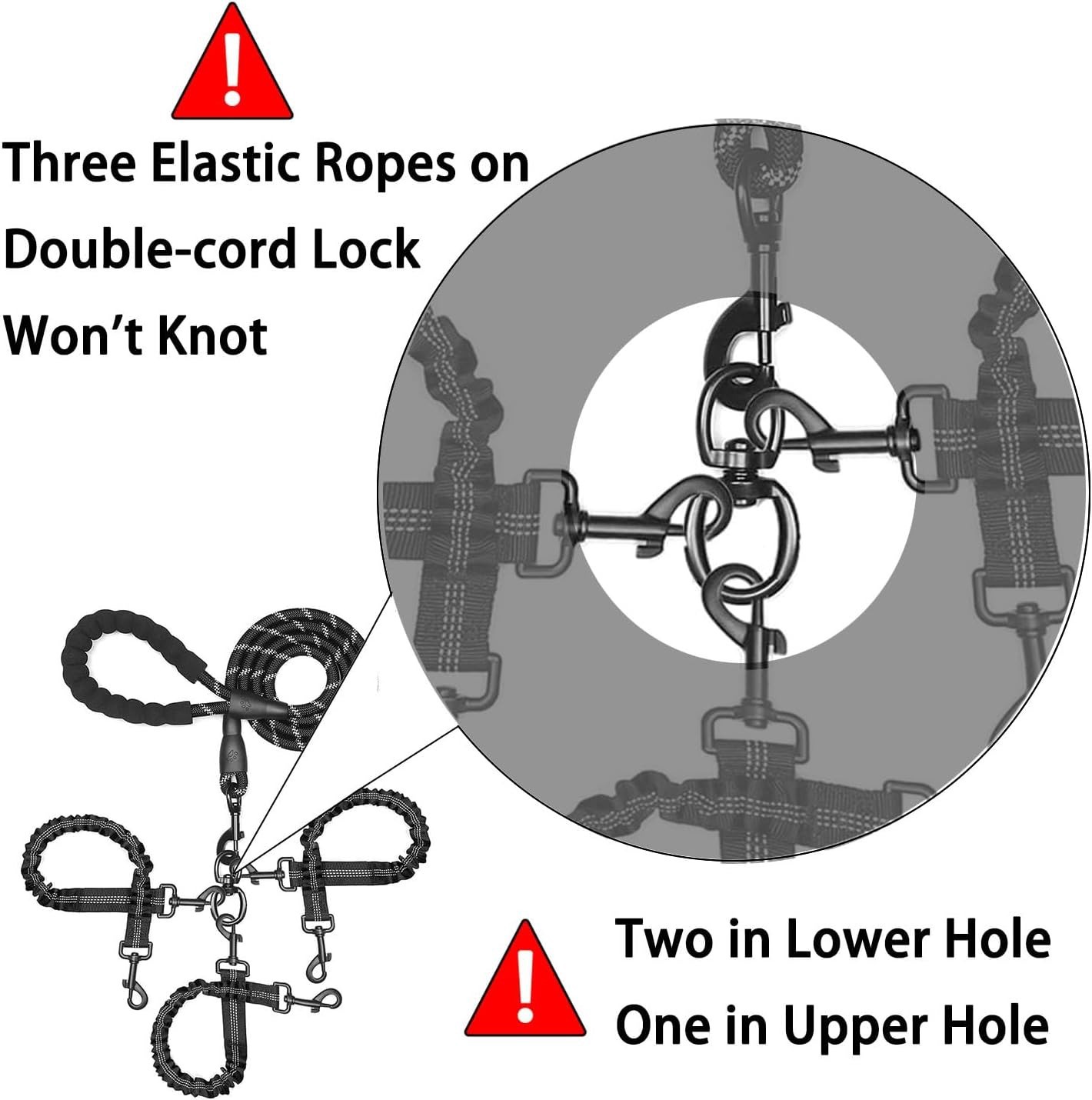 3 Köpek Tasması Dolaşmayan, Ağ - Bungee Dog Leash Shock Absorbing incelemesi ve fiyatı