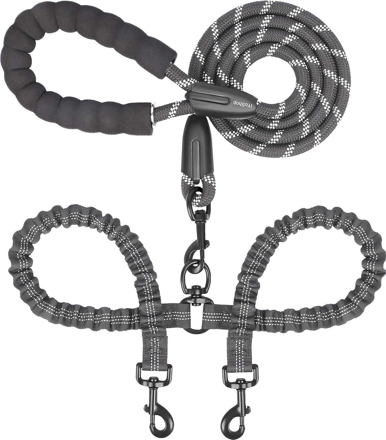 Çift Köpek Tasması, Çift Köpek - Bungee Dog Leash Shock Absorbing incelemesi ve fiyatı