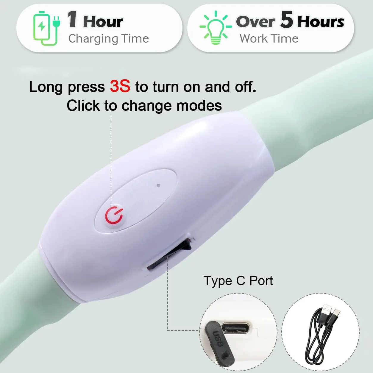 Büyük ve Küçük Köpekler için U - Led Dog Collar Glowing Rechargeable Usb incelemesi ve fiyatı