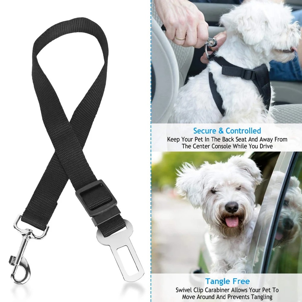 1 Adet Ayarlanabilir Naylon Kö - Dog Seat Belt Harness Safety Tether incelemesi ve fiyatı
