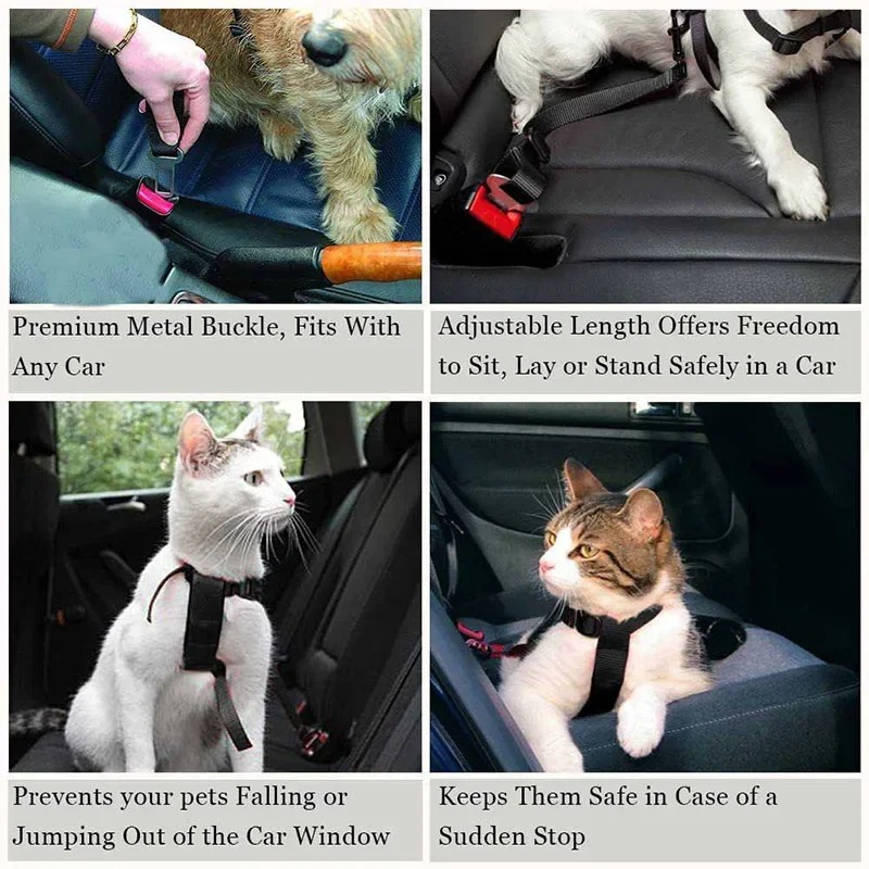 1 Adet Ayarlanabilir Naylon Kö - Dog Seat Belt Harness Safety Tether incelemesi ve fiyatı