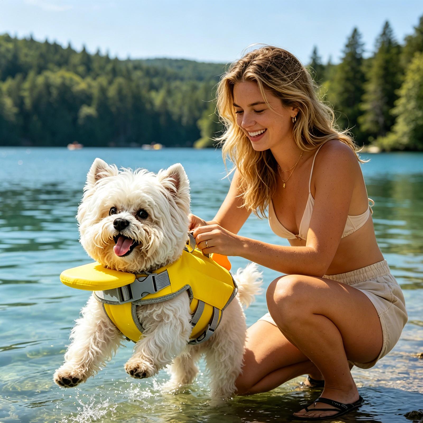 Kurtarma Saplı, Yüksek Yüzdürü - Dog Life Jacket Vest Buoyancy Handle incelemesi ve fiyatı