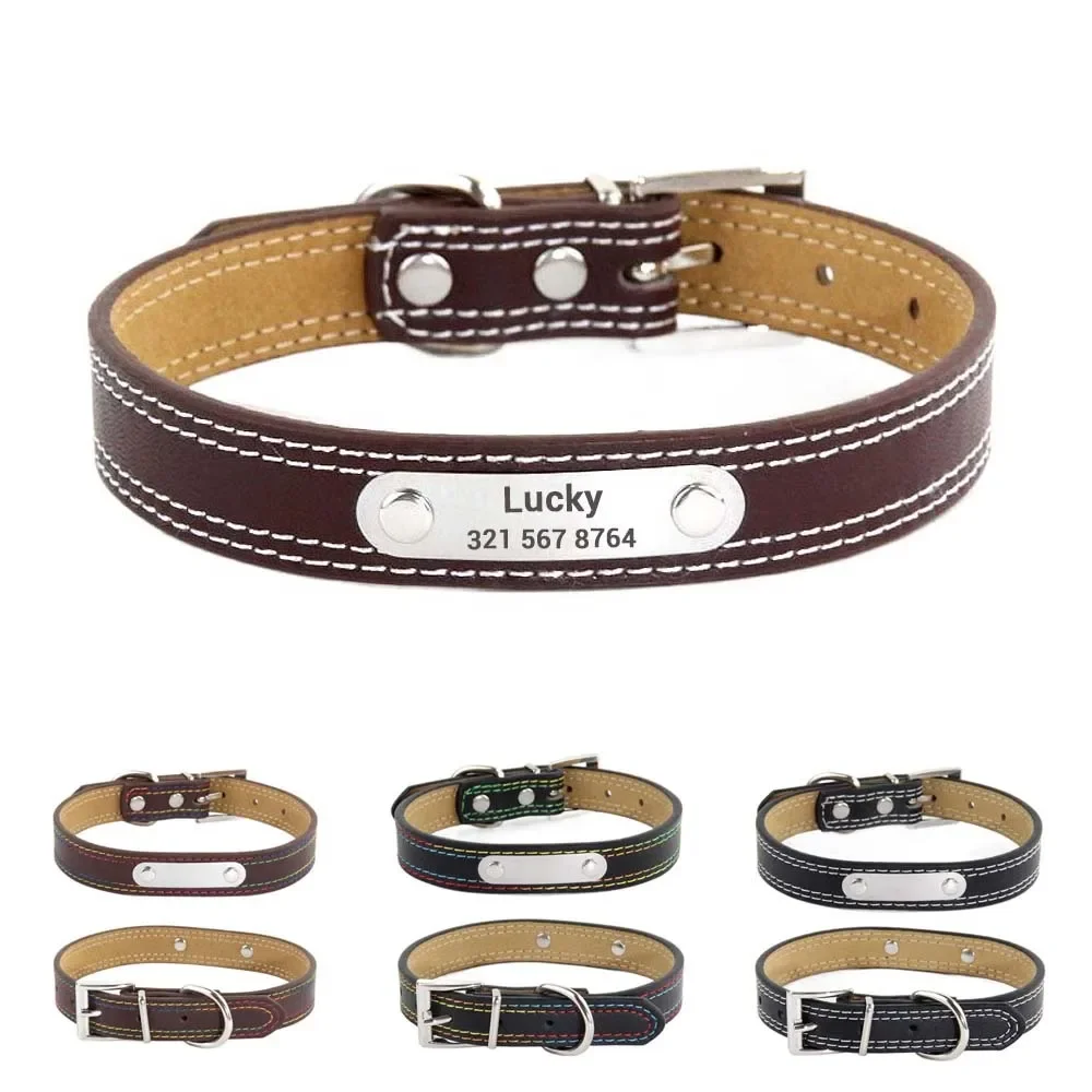 Adı ile özel Bling deri köpek  - Reflective Dog Collar Personalized Engraved incelemesi ve fiyatı