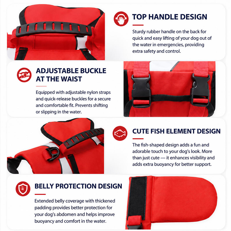 Köpek Can Yeleği Köpek Güvenli - Dog Life Jacket Vest Buoyancy Handle incelemesi ve fiyatı