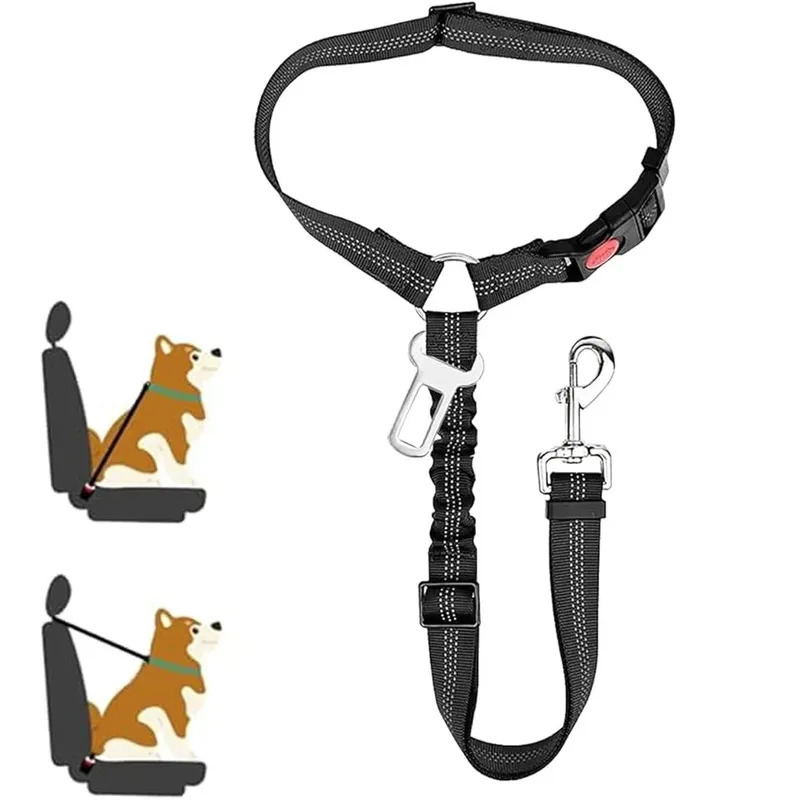 2'si 1 arada Ayarlanabilir Yan - Dog Seat Belt Harness Safety Tether incelemesi ve fiyatı