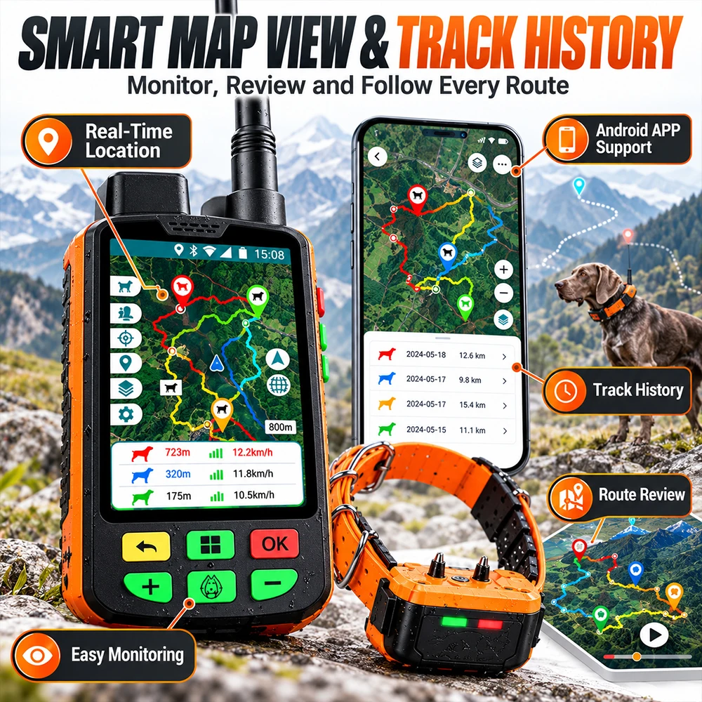SIHAO Evcil Hayvan Eğitim Taki - Dog Gps Tracker Collar 4G Waterproof incelemesi ve fiyatı