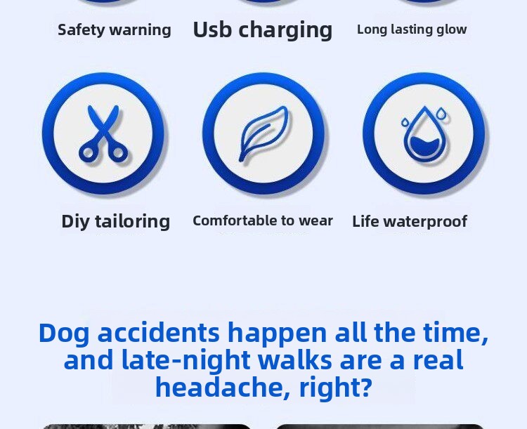 Parlayan Köpek Tasması Gece Yü - Led Dog Collar Glowing Rechargeable Usb incelemesi ve fiyatı