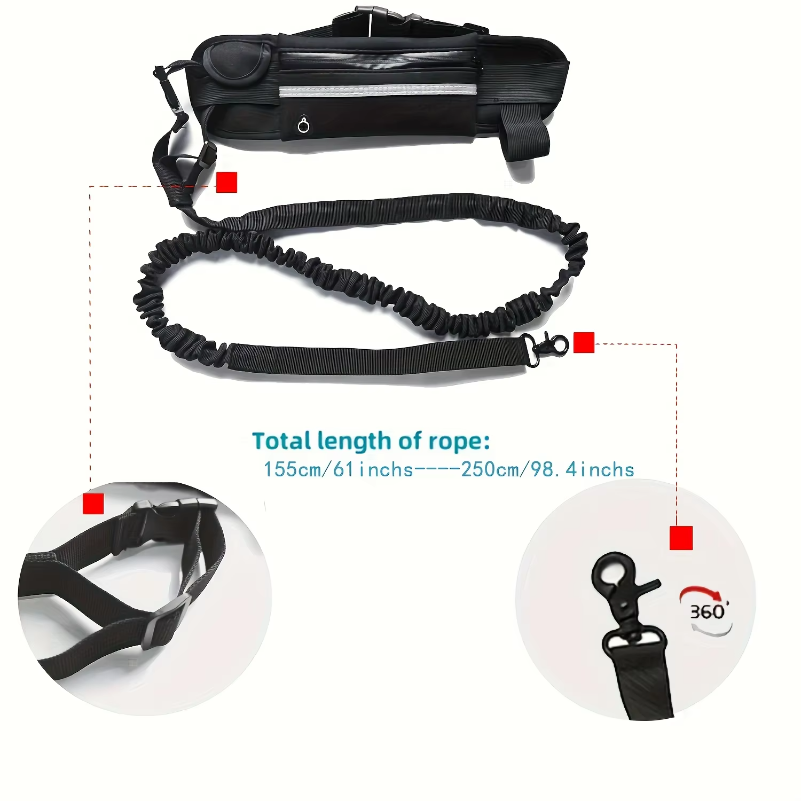 Evcil Hayvan Yürüyüşü, Koşusu  - Hands Free Dog Running Leash Waist Belt incelemesi ve fiyatı