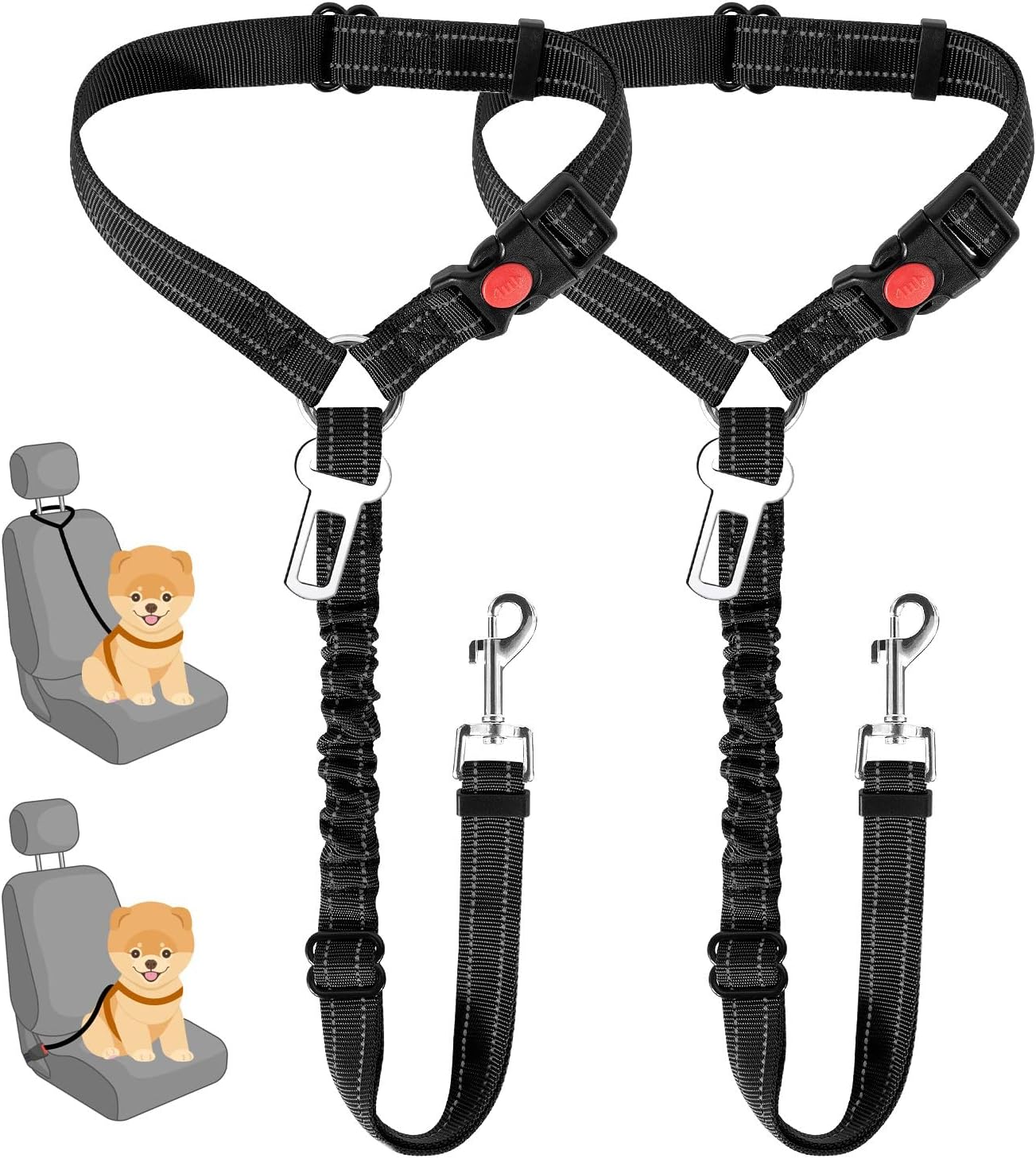 Ayarlanabilir Elastik Bungee T - Dog Seat Belt Harness Safety Tether incelemesi ve fiyatı