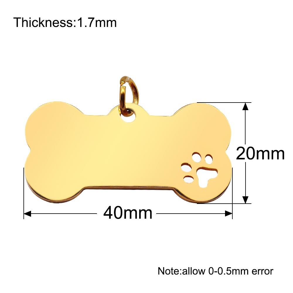 100 adet paslanmaz çelik kemik - Reflective Dog Collar Personalized Engraved incelemesi ve fiyatı