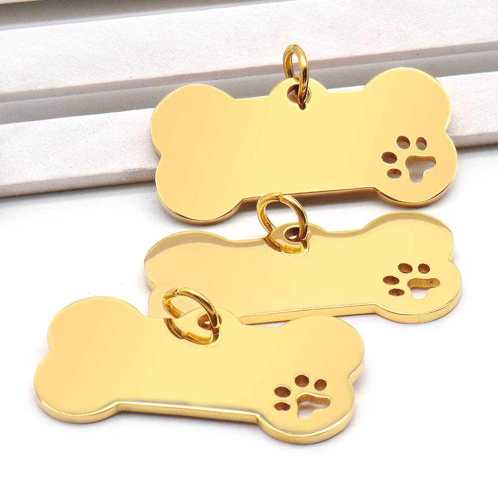 100 adet paslanmaz çelik kemik - Reflective Dog Collar Personalized Engraved incelemesi ve fiyatı