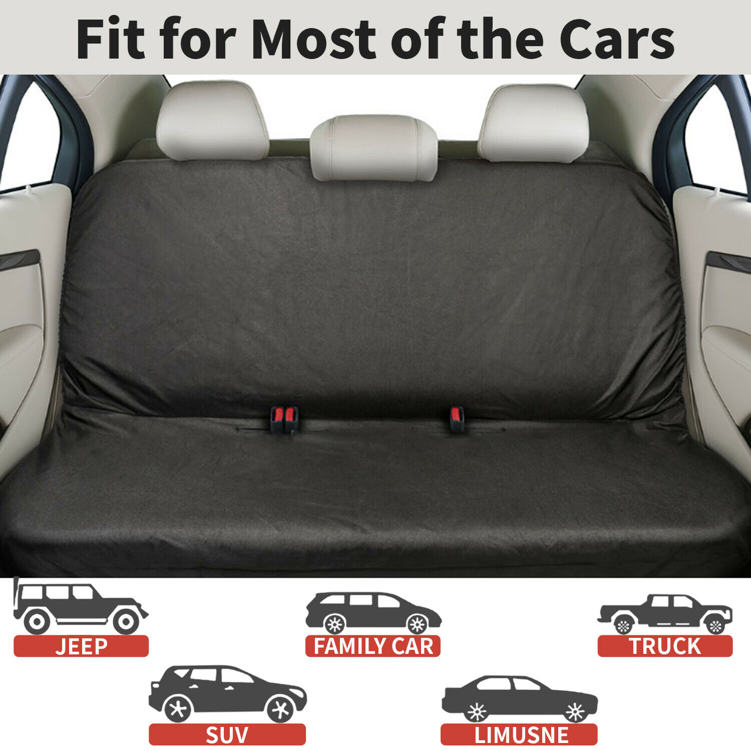 1 adet Araba Ağır Hizmet Tipi  - Dog Car Seat Cover Waterproof Back Seat incelemesi ve fiyatı