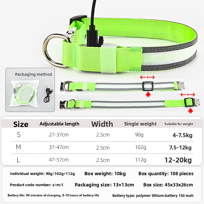 LED Fiber Optik Işıklı Köpek T - Led Dog Collar Glowing Rechargeable Usb incelemesi ve fiyatı