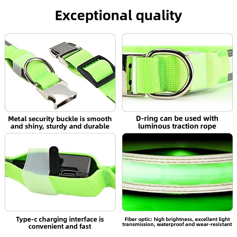 LED Fiber Optik Işıklı Köpek T - Led Dog Collar Glowing Rechargeable Usb incelemesi ve fiyatı