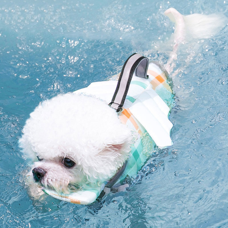 Ekose Desenli Köpek Can Yeleği - Dog Life Jacket Vest Buoyancy Handle incelemesi ve fiyatı