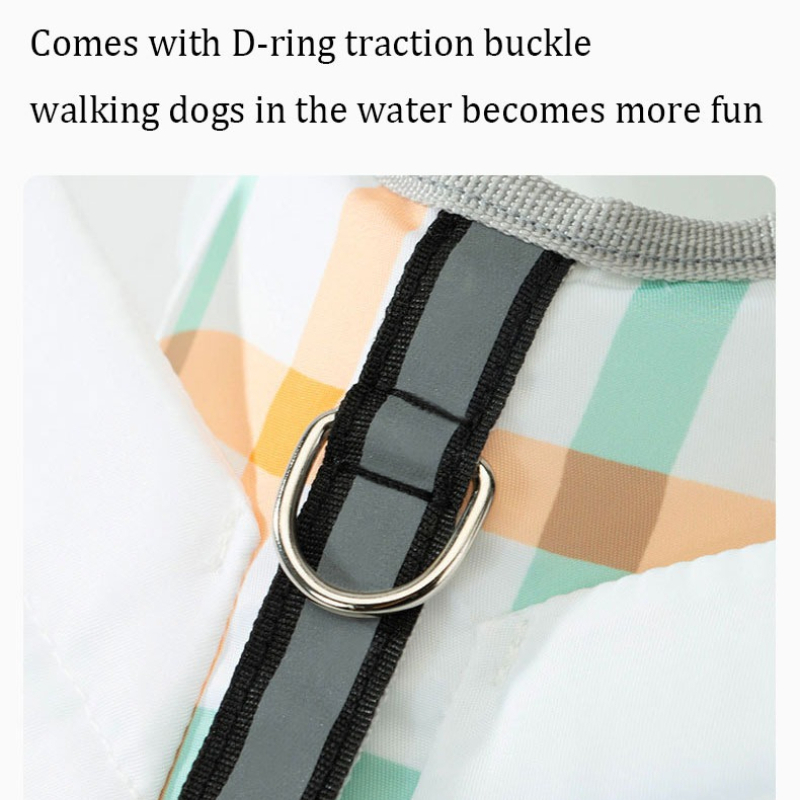 Ekose Desenli Köpek Can Yeleği - Dog Life Jacket Vest Buoyancy Handle incelemesi ve fiyatı
