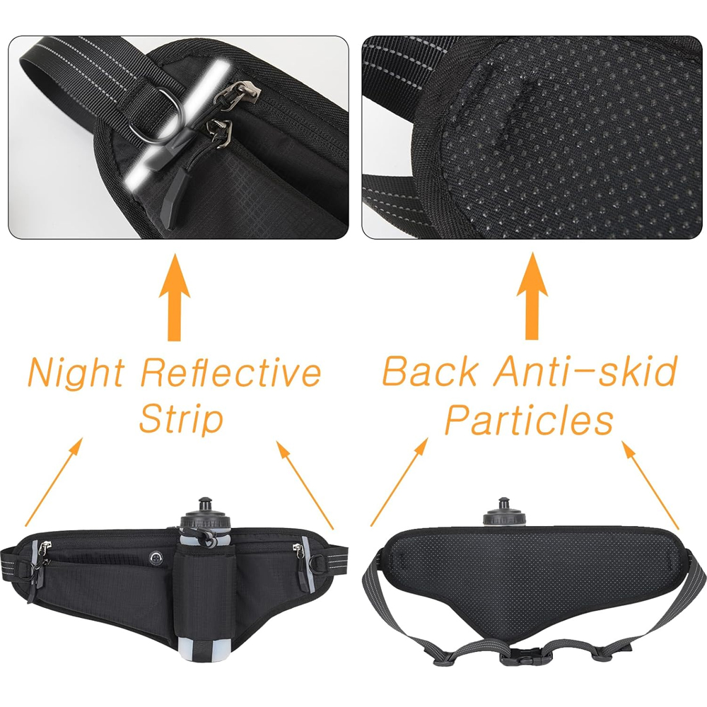 1 adet fanny paketi su şişesi  - Hands Free Dog Running Leash Waist Belt incelemesi ve fiyatı