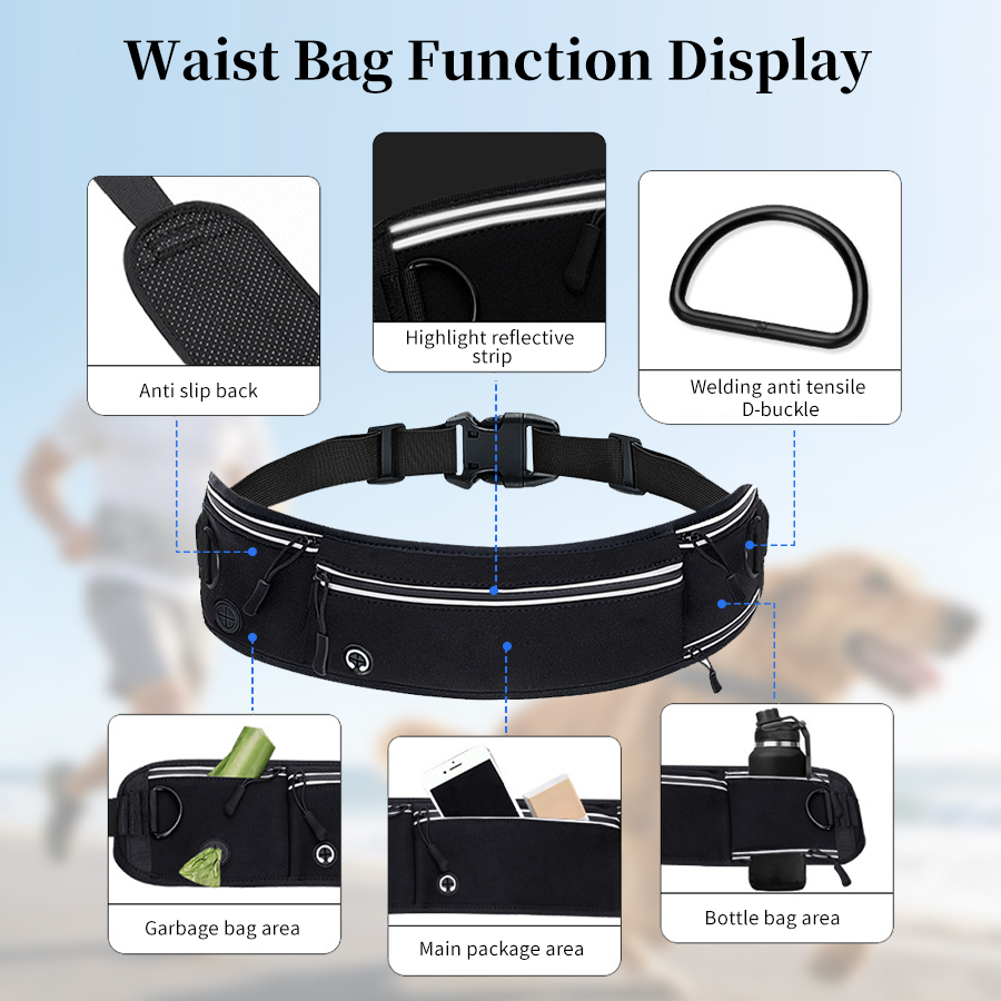 Katlanabilir Yansıtıcı Köpek T - Hands Free Dog Running Leash Waist Belt incelemesi ve fiyatı