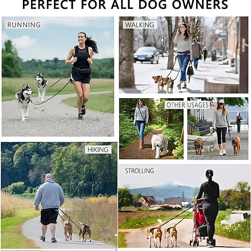 Evcil Hayvanlarla Yürüyüş, Koş - Hands Free Dog Running Leash Waist Belt incelemesi ve fiyatı