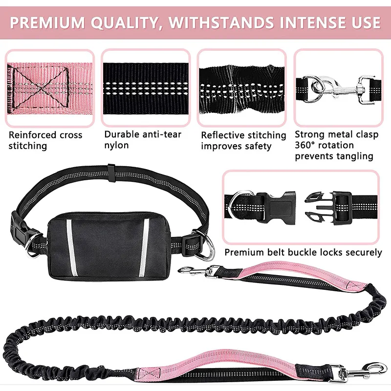 Evcil Hayvanlarla Yürüyüş, Koş - Hands Free Dog Running Leash Waist Belt incelemesi ve fiyatı